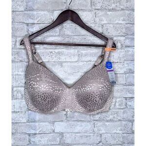 Playtex Love My Curves Bra Balconette 4823 Beige Underwire Full Coverage‎ 44DD